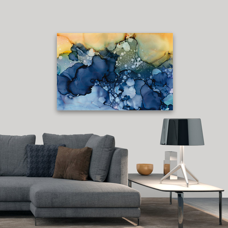 Bleu côtier manipulé I, H 48 po x l 32 po