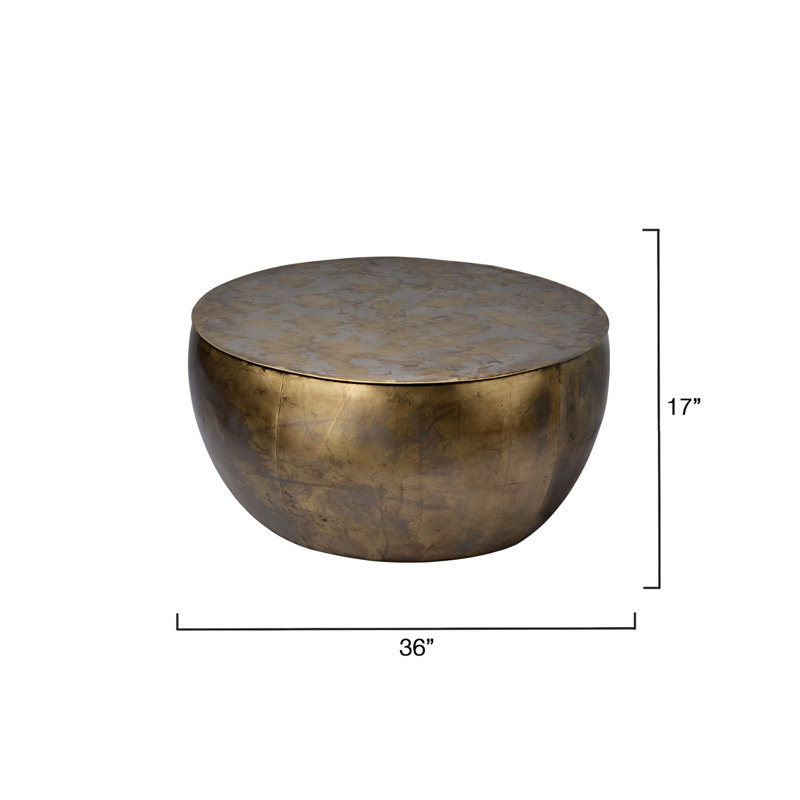 Aphrodite Iron Coffee Table, Gold