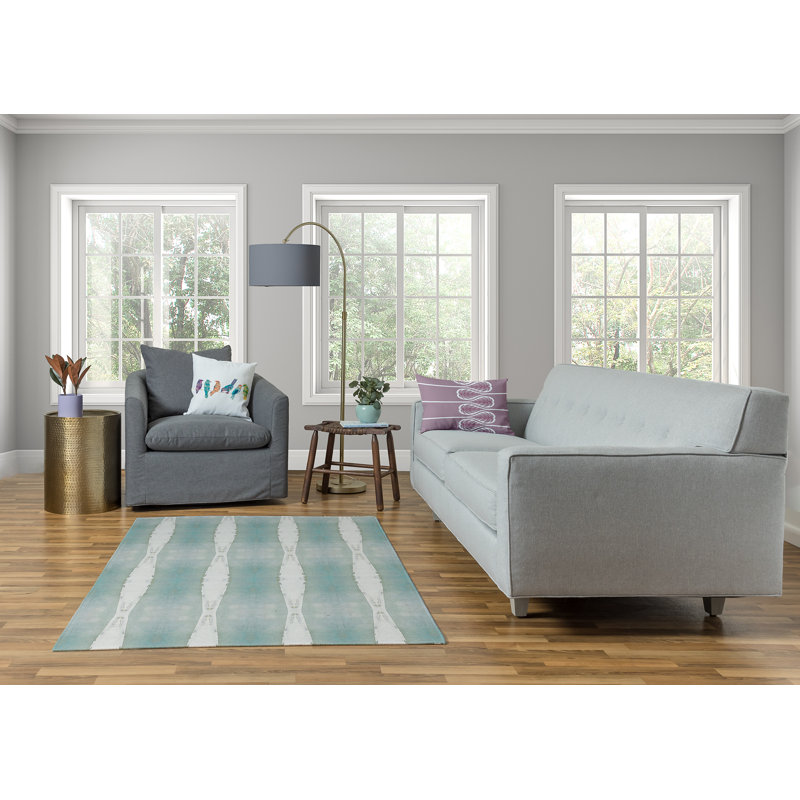 160 po Tapis chenille doux à imprimé géométrique, Rectangle 4 pi x 6 pi