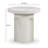 Cassandra Ivory Concrete Side Table