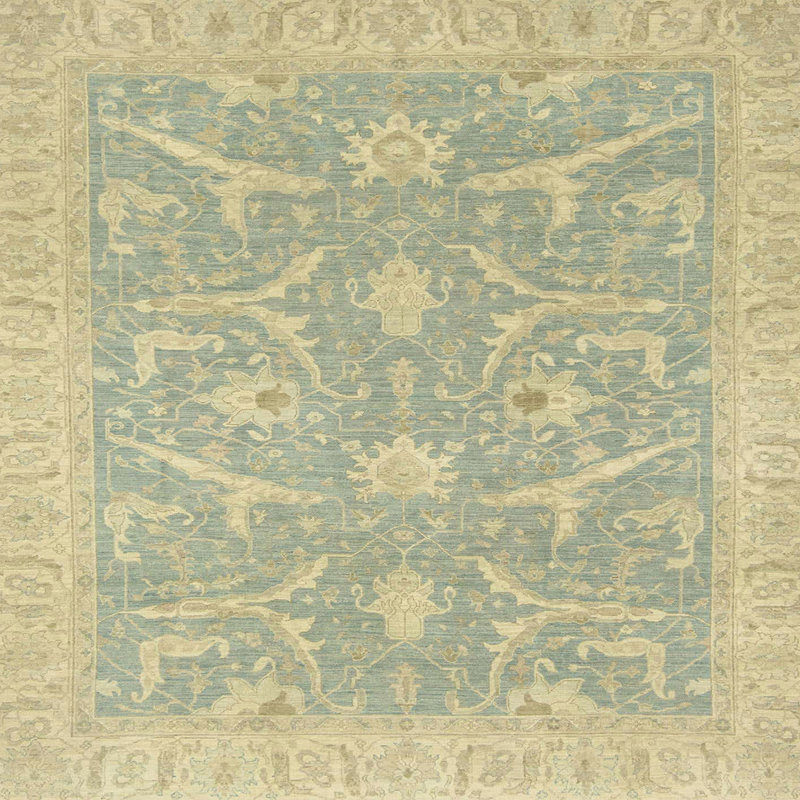 Abstract Indoor Rug, Square 5'