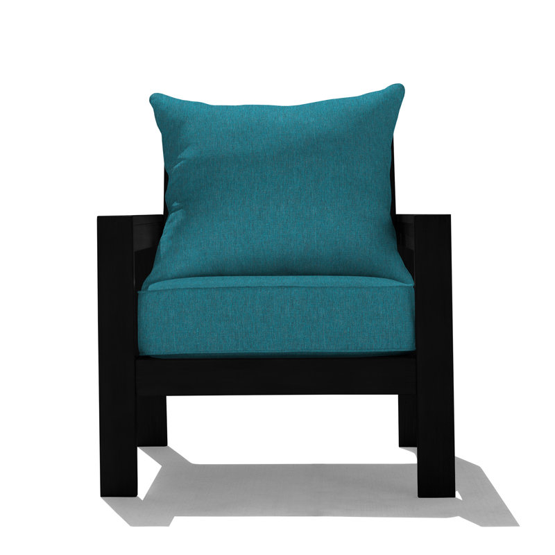Méridienne Edisto, Noir, Turquoise