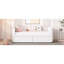 Lit de jour simple beige avec 2 tiroirs et tête de lit ergonomique classique à rayures pour un espace de rangement confortable-1553293692