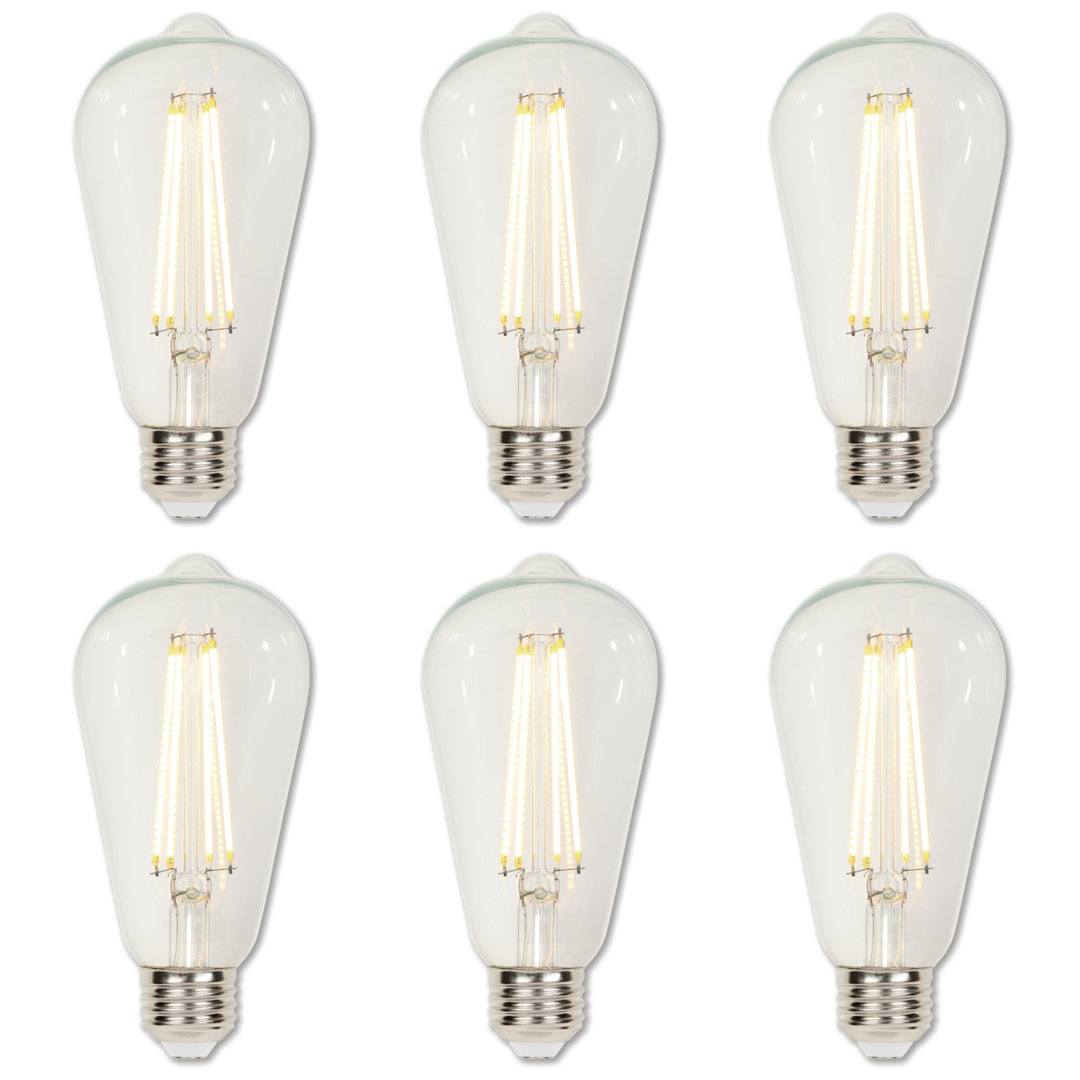 Equivalent E26/Medium (Standard) Dimmable 3000K LED Bulb (Set of 6) Westinghouse Lighting