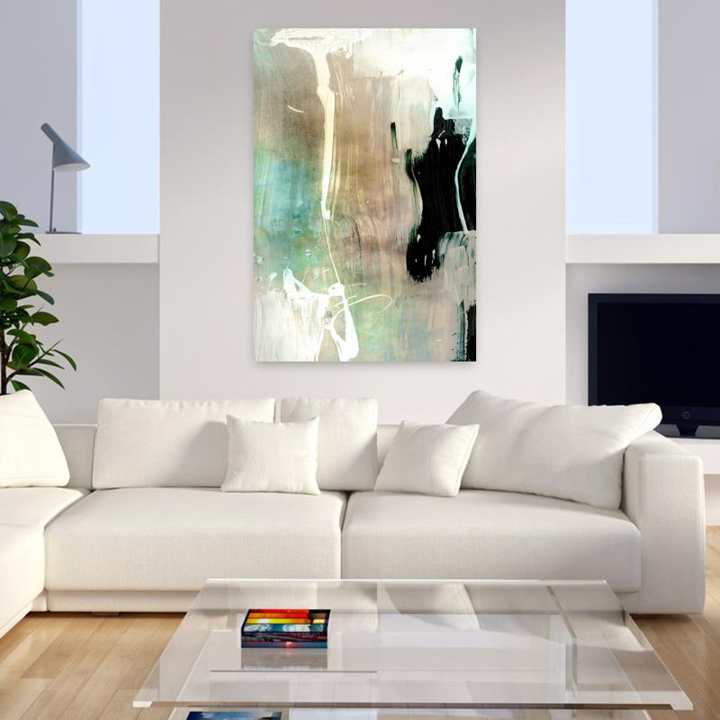 Art contemporain contemporain abstrait, H 48 po x l 32 po