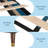 Full Bed Frame – Corduroy Headboard, Wooden Slats, No Box Spring, Black, for Small Bedrooms-367337585-367337584