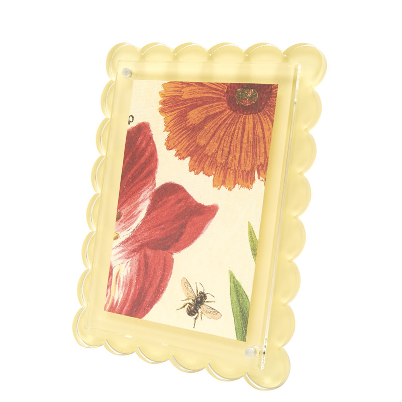 Floater Picture Frame, Yellow, 6" W x 8" H