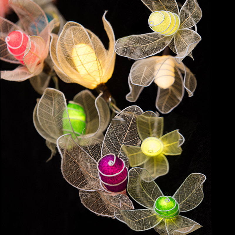 Yatra LED Natural Cocoon String Light, Rainbow