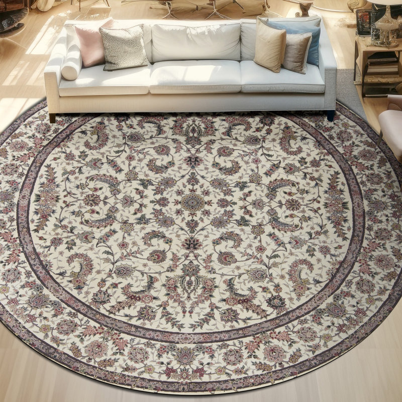 Hand Woven Silk and Wool Oriental Area Rug