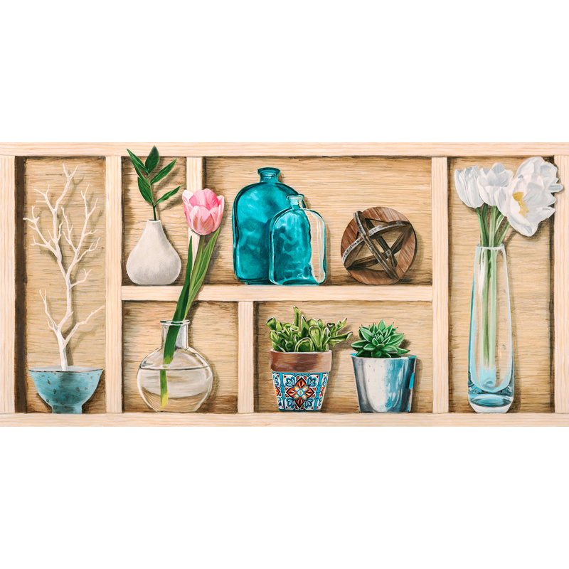 2DO5906 Sbabby-Chic: Collection De Memoires I by Elena Dolci - Wrapped Canvas Print, 60cm H x 120cm W x 4cm D