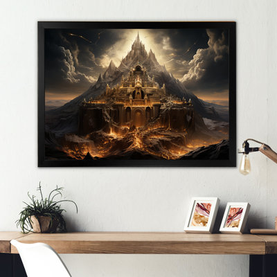 Judaïsme, Mont Moriah, sommet sacré, mystère clair de lune II sur toile