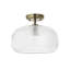 Clear Glass Flush Mount