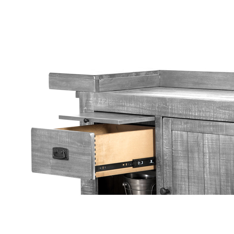 Gridley 80'' Home Bar, Alpine Gray