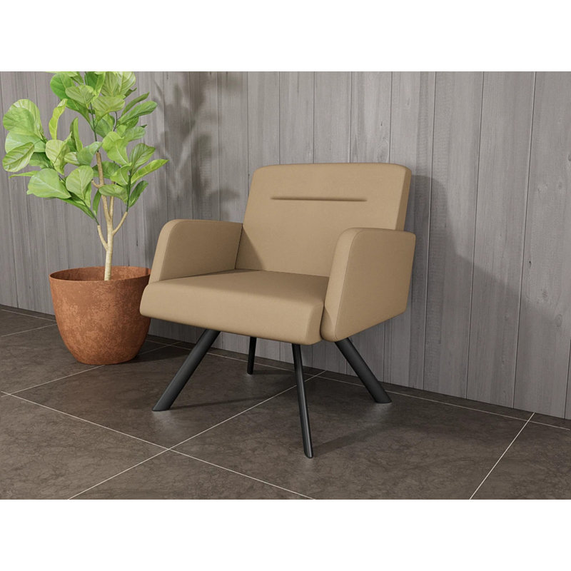 Fauteuil de réception Willy, Noir, Patriot Plus taupe