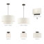 Lustre tambour 3 lumières Cruce-407792511