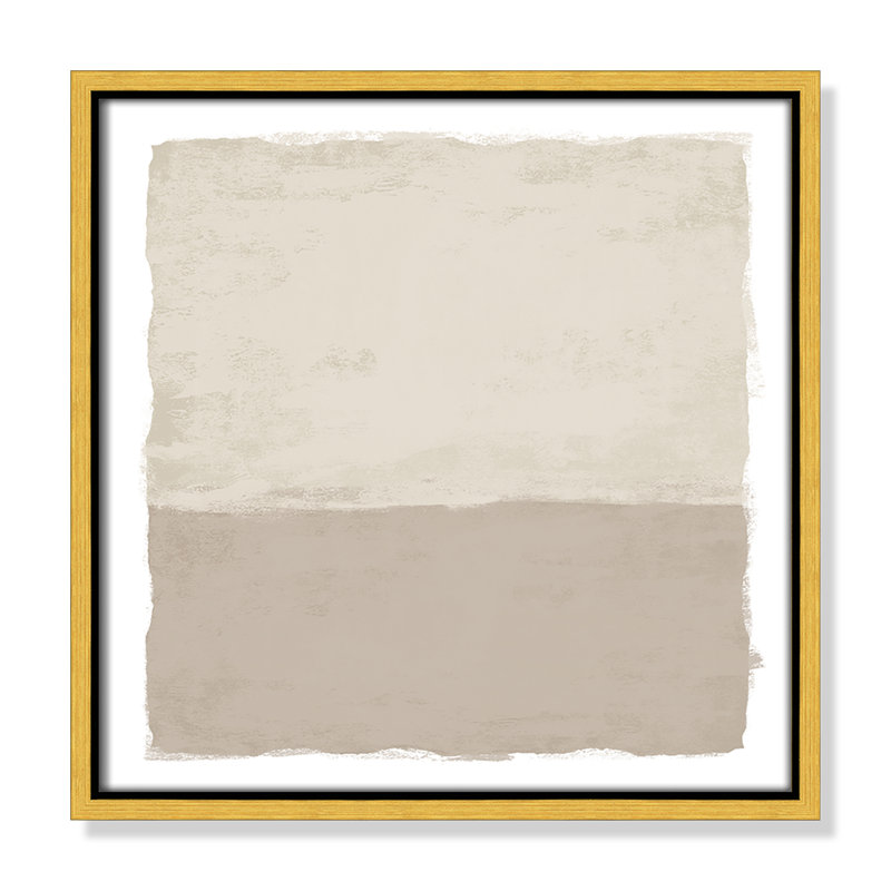 «Silent Sands II» par Natalie Carpentieri, H 13,5 po x l 13,5 po, Doré