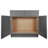 Ready-to-Assemble Kitchen Sink Base Cabinet with Adjustable Shelves and Soft Close-102330777-102330778