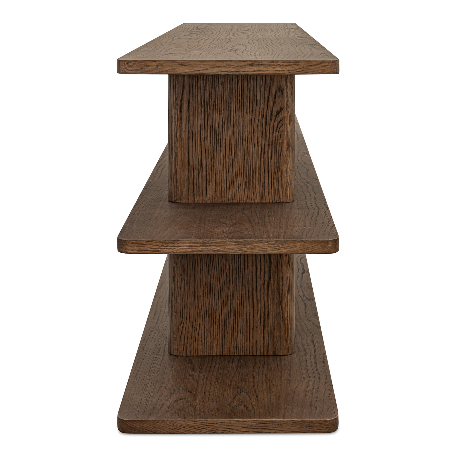 Andre 70" Oak Bookcase, Brown