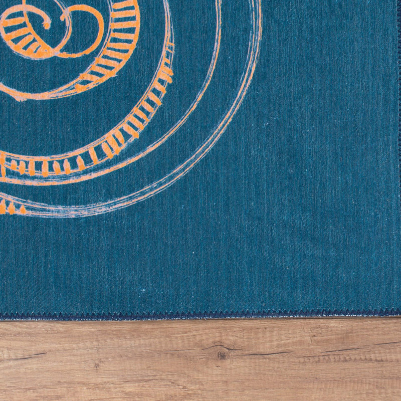 Premium Machine Washable Carpet, 4.6 x 6.2 Feet, 100% Polyester, 1850 g/m² | Pile Height: 0.2 Inches | Eco-Friendly Recycled Poly Cotton Underside | Perfect for Living Room, Bedroom, and High-Traffic Areas