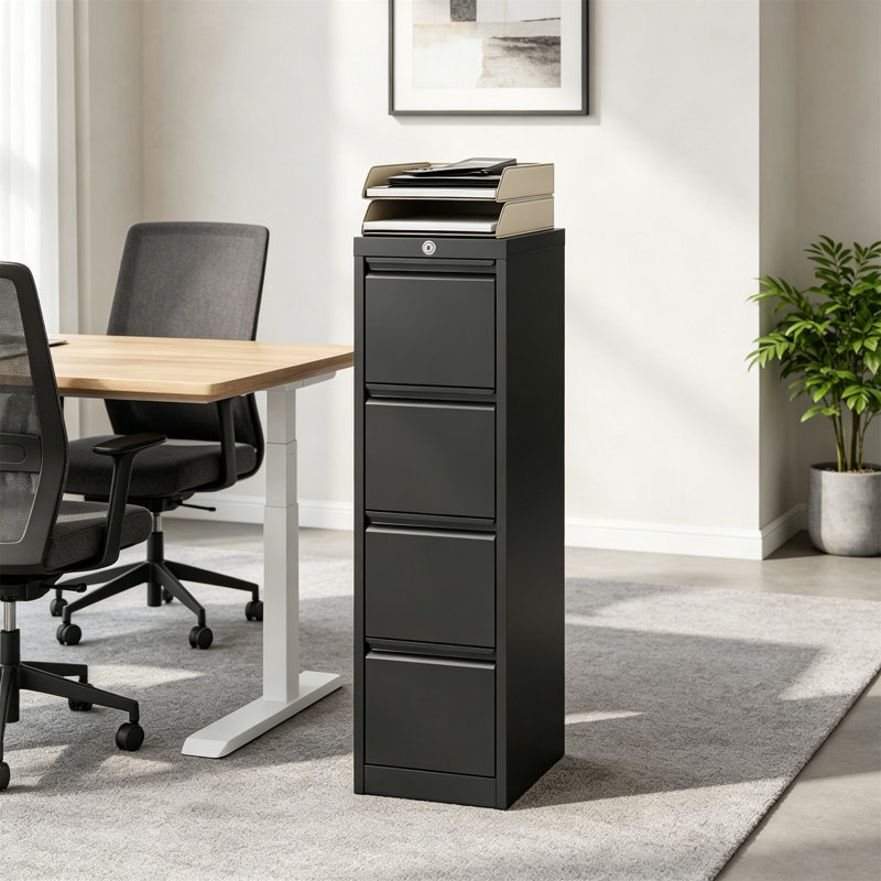 40cm Wide 4 -Drawer File Cabinet
