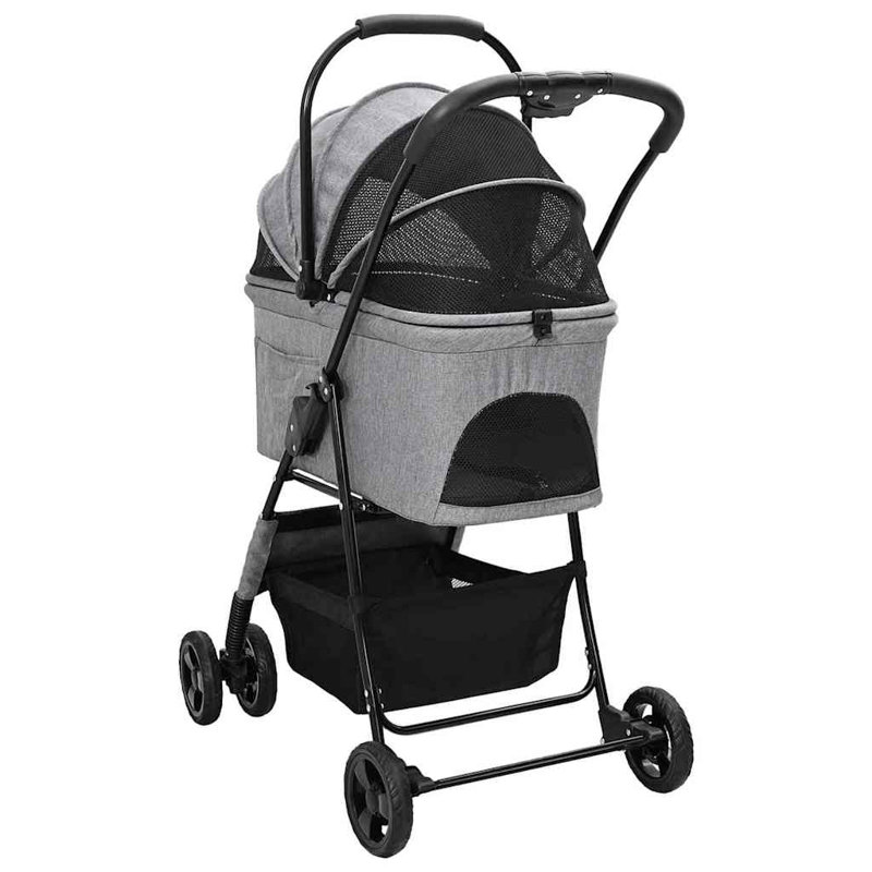 Foldable Pet Jogger Stroller, Grey