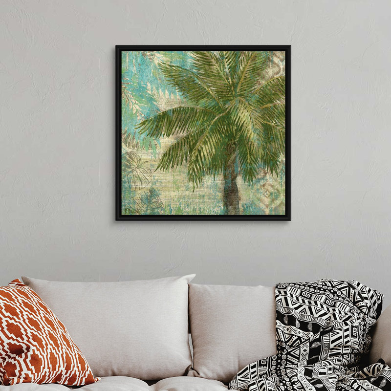 «Aqua Escape II», art mural sur toile, Toile avec cadre noir, H 30 po x l 30 po x P 1,75 po