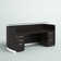 Cason Rectangle Solid Wood Reception Desk with Filing Cabinet