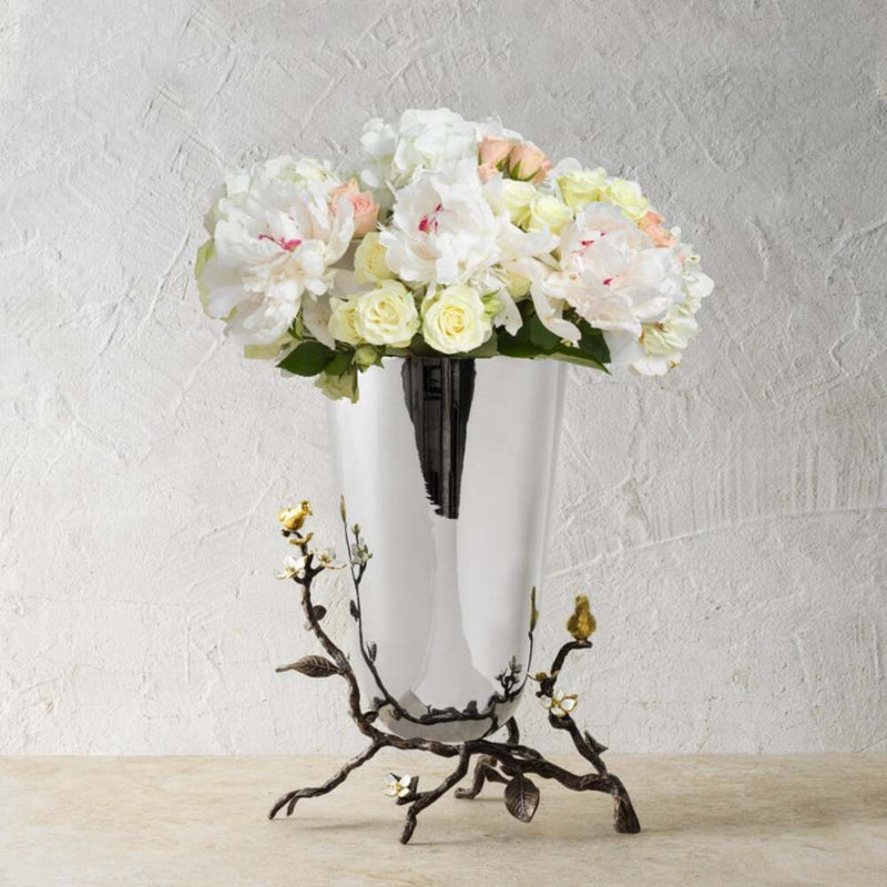 Lovebirds Handmade Table Vase, 11.75" H x 9.5" W x 8" D