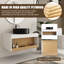 Ensemble de meuble-lavabo mural simple 30 po avec lavabo rond en céramique-129762296