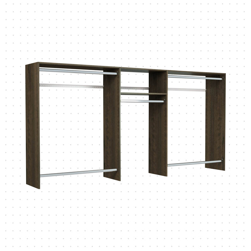 Grid 48'' - 96'' Closet System (Can Be Cut To Fit), Truffle