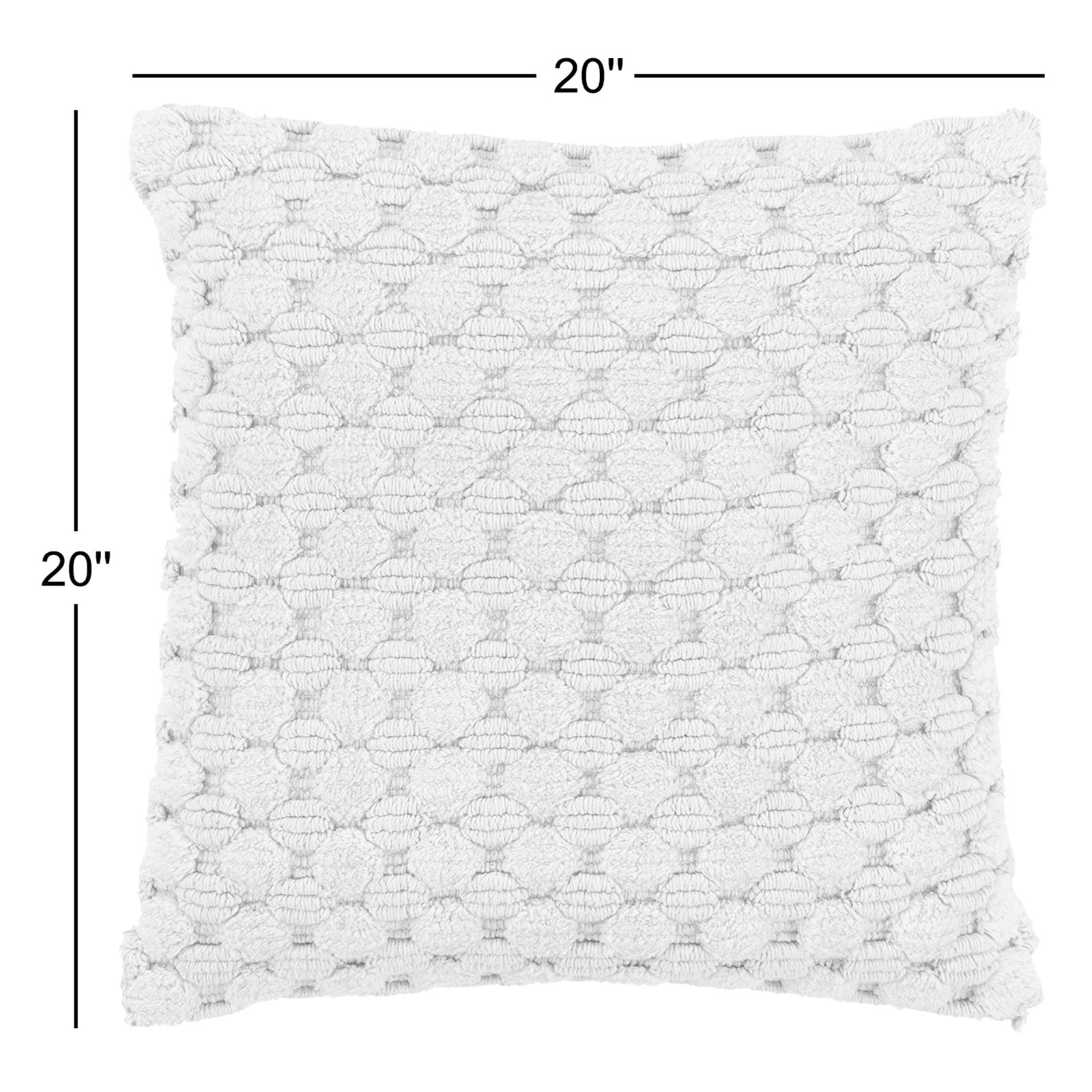 Roya 20" x 20" Cotton Throw Pillow, Green