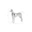 Statue de chien fou