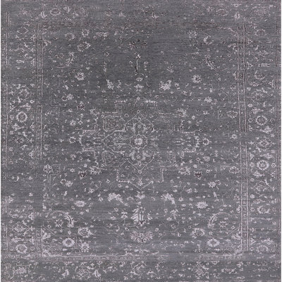 Tapis oriental gris foncé Hampden-Sydney