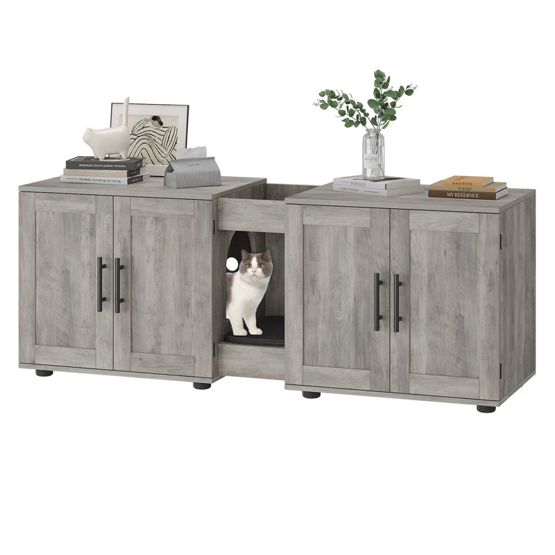 Litter Box Enclosure, Grey