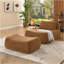 Fauteuil à billes, grand fauteuil à billes, fauteuil à billes avec coussin de taille et repose-pieds pour la chambre à coucher (orange)-1282029835