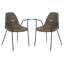 Saddle 19.3'' H Faux Leather Upholstered Armchair-356818672