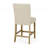 Contemporary Fabric Button Tufted Counter Stools-133252491-133252533
