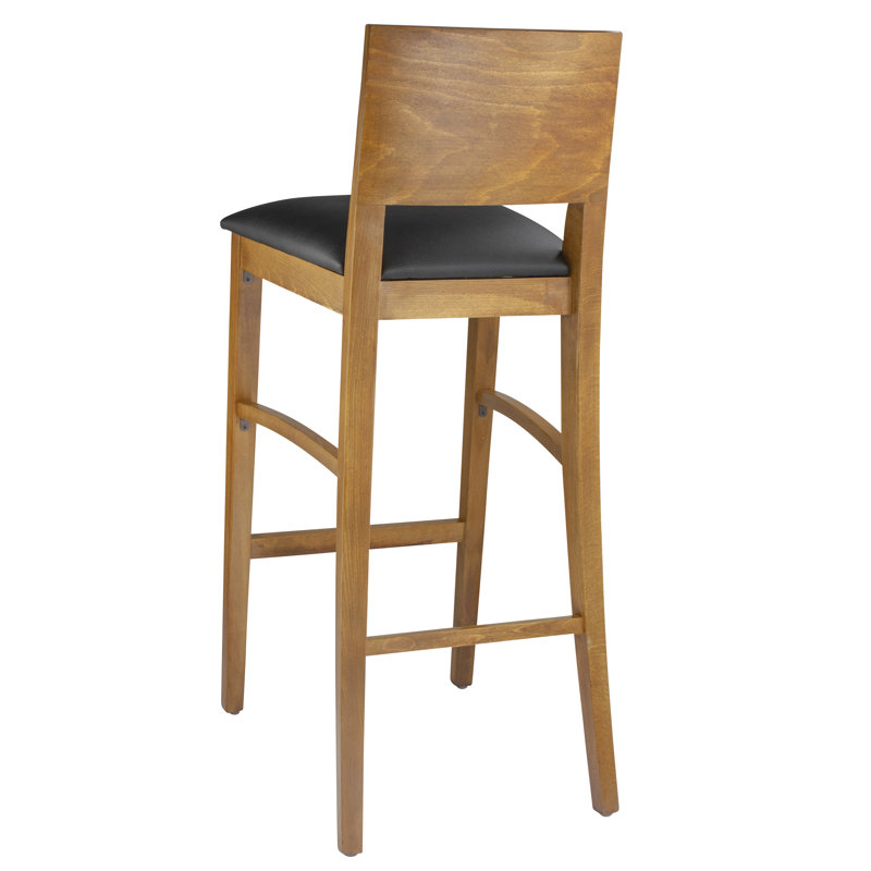 Lightfoot Solid Wood Counter Stool, Cherry
