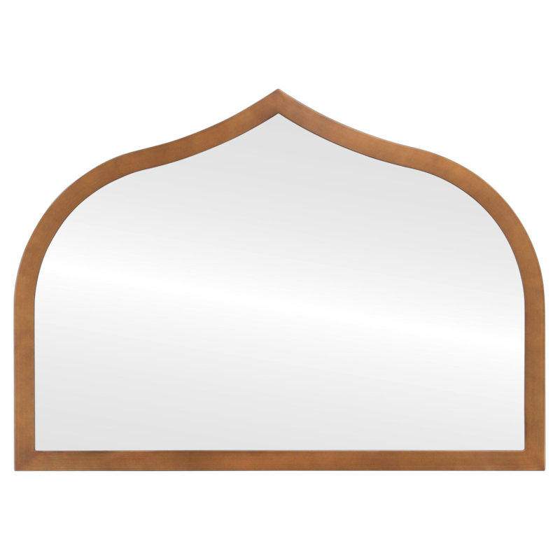 Wood Frame Arch Wall Mirror, Autumn Bronze