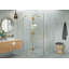 Halo 56 in. x 48 in. x 78 in. 90-degree Fully Frameless Glass Hinged Shower Enclosure-1727378631