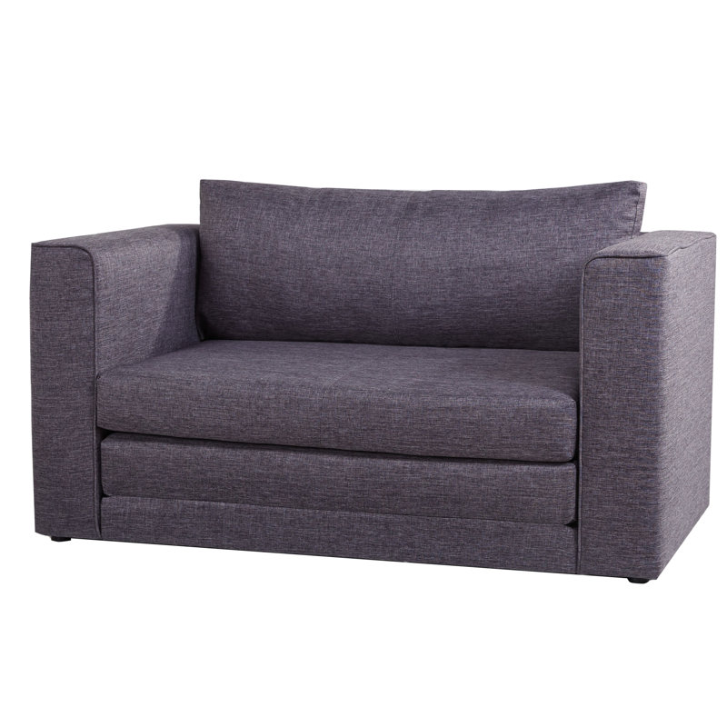 Luther Upholstered 53'' Sleeper Sofa, Dark Gray