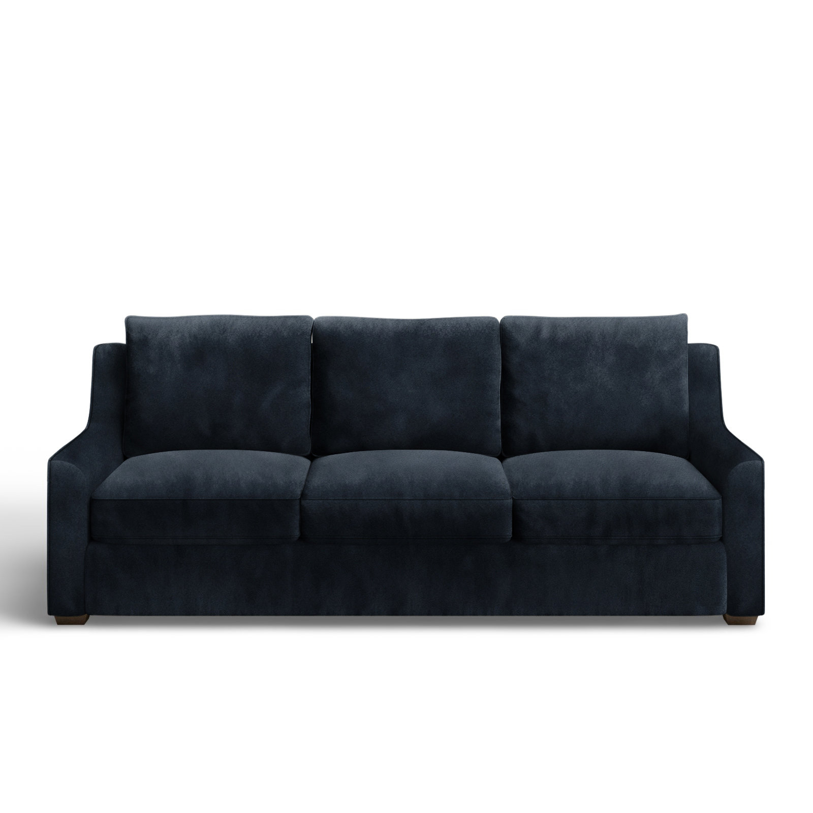 Gemi 80'' Upholstered Sofa, Bella Ink Blue Performance Velvet