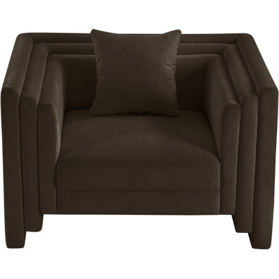 Everett Jalice Chenille Fabric Upholstered Chair