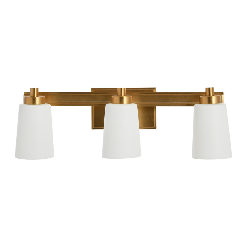 3 - Light LED Vanity Light, Gold