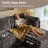 Modular Combination Sofa, Large L-shaped With Ottoman， Corduroy With Spring-wrapped Cushions, With A Capacity Of 9 Seats, Comfortable Living Room Cushions-781051463