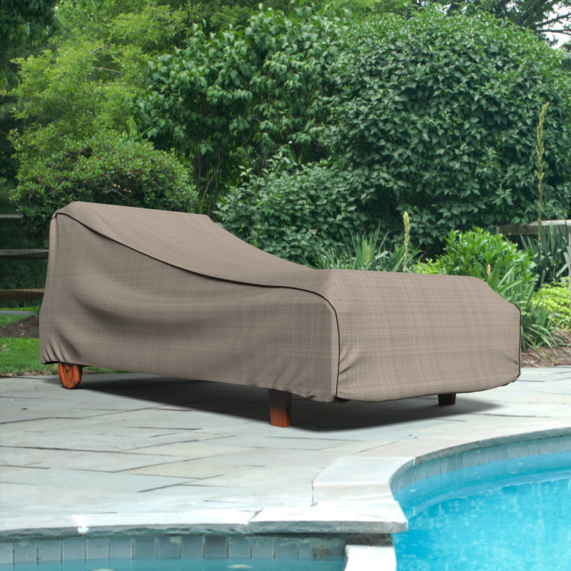 Housse pour chaise longue de patio résistante à l'eau Miguel, H 30 po x l 27 po x P 80 po