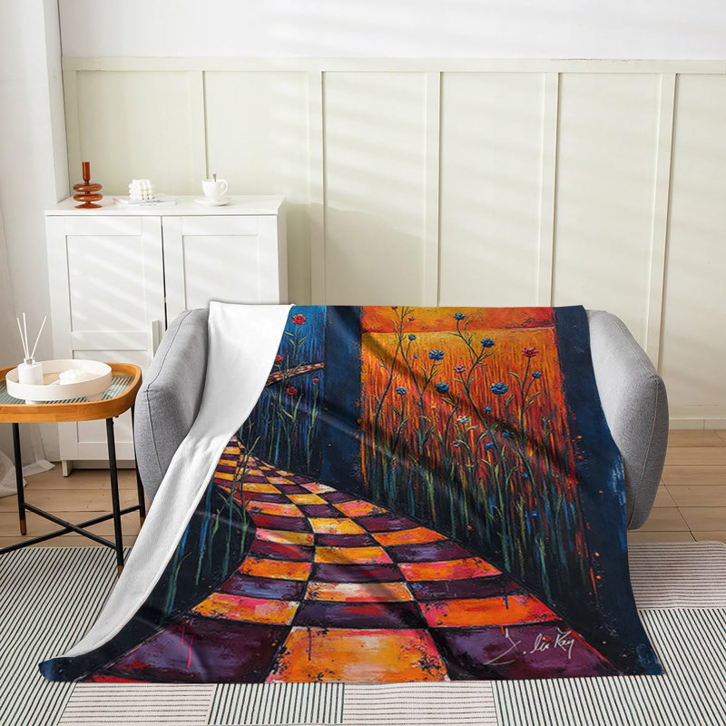 Our Way Home Velveteen Blanket, Large