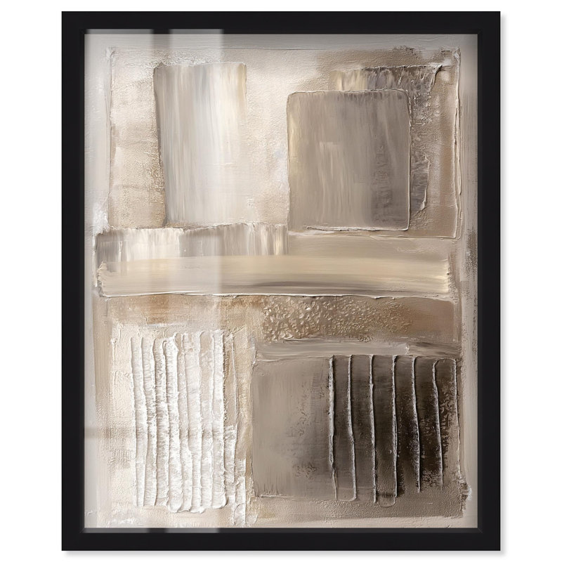 «Lintel of Time IV Boho Art Shadowbox Print» par Art Remedy, H 25 po x l 21 po, Noir