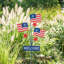 Piquet de jardin patriotique / drapeaux Americana