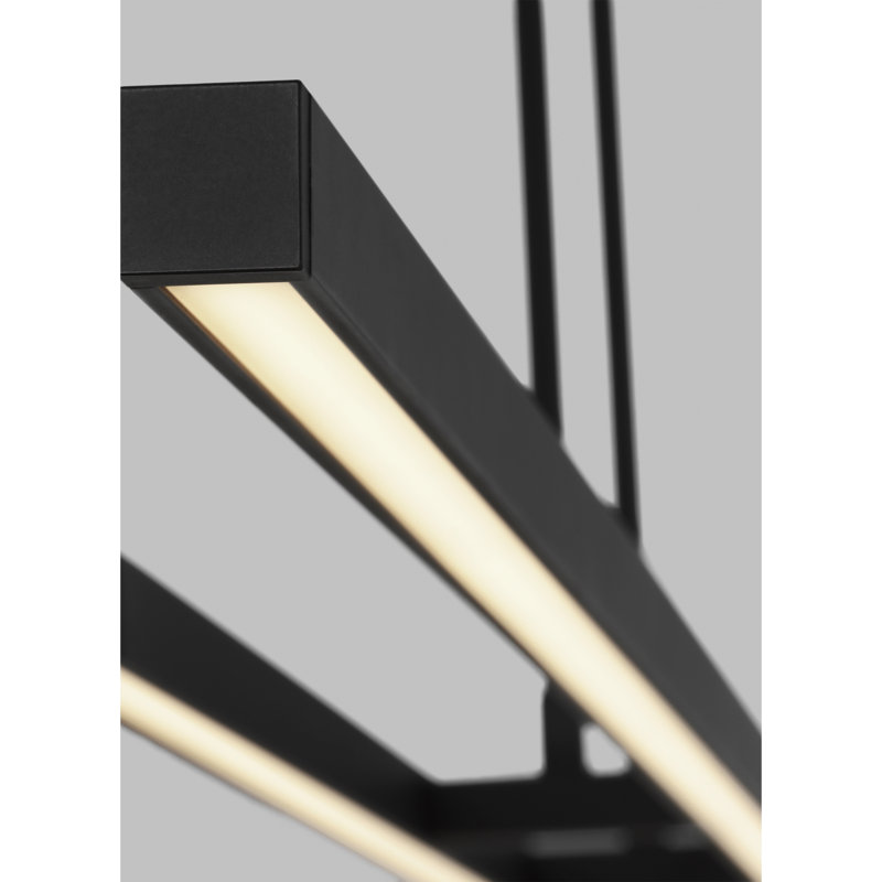 Stagger 2 - Light LED Pendant, Nightshade Black